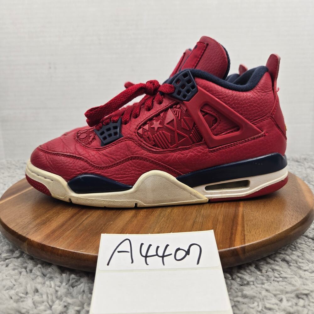 Jordan 4 Retro FIBA 2019 Gym Red Gold Athletic Casual Sneaker Men 7.5 CI1184-617
